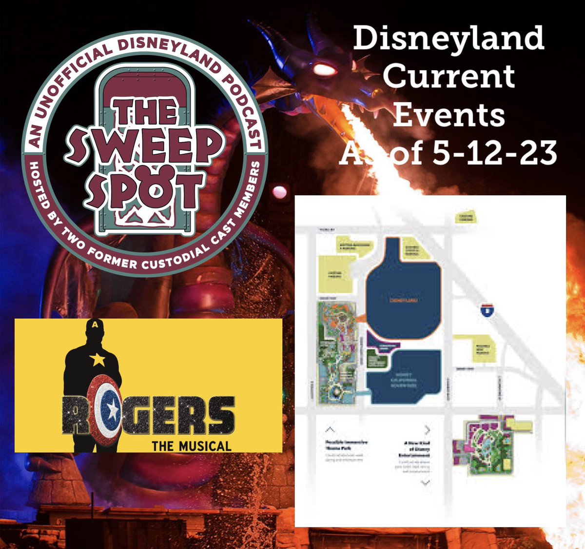 Kenversations's tweet photo. Our new free episode of #TheSweepSpot podcast catches you up on the latest at the #DisneylandResort. Listen now:

https://t.co/loy5JGg5WK

#DCA #Disneyland #GradNite #DisneylandForward #Anaheim #AnaheimResort #themeparks #travel #tourism https://t.co/CD0sGTe86i