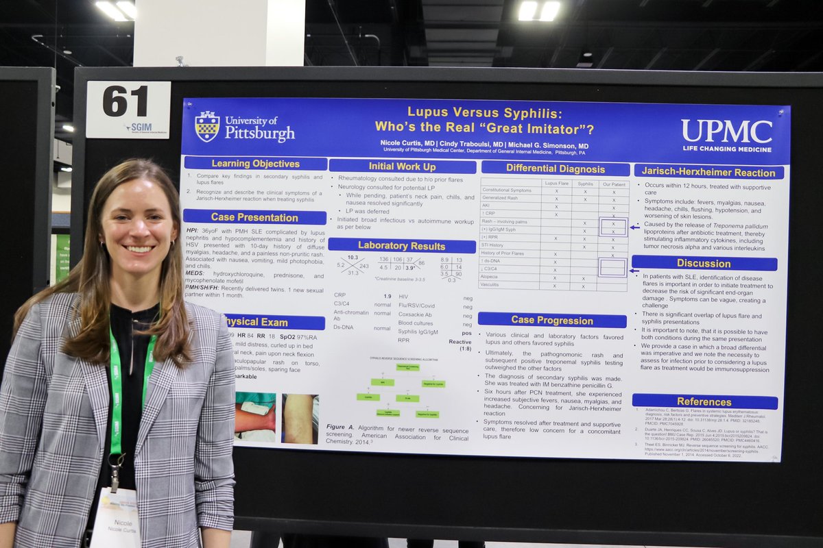 You didn’t think we were just going to share #SGIM23 action shots, did you? Here are today’s poster presenters!

Featured: <a href="/JessicaAtieh/">Jessica Atieh</a>, Amy Labar, Anisha Das, &amp; Nicole Curtis