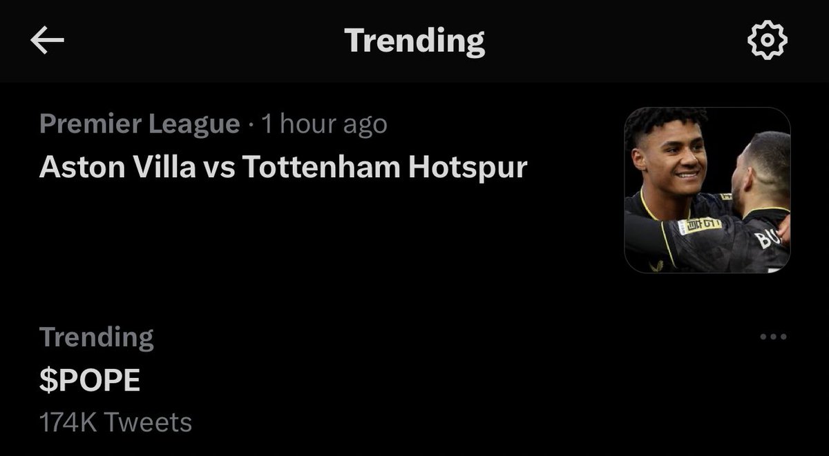 TRENDING AGAIN WITH 174K TWEETS ABOUT $POPE 🔥🔥🔥