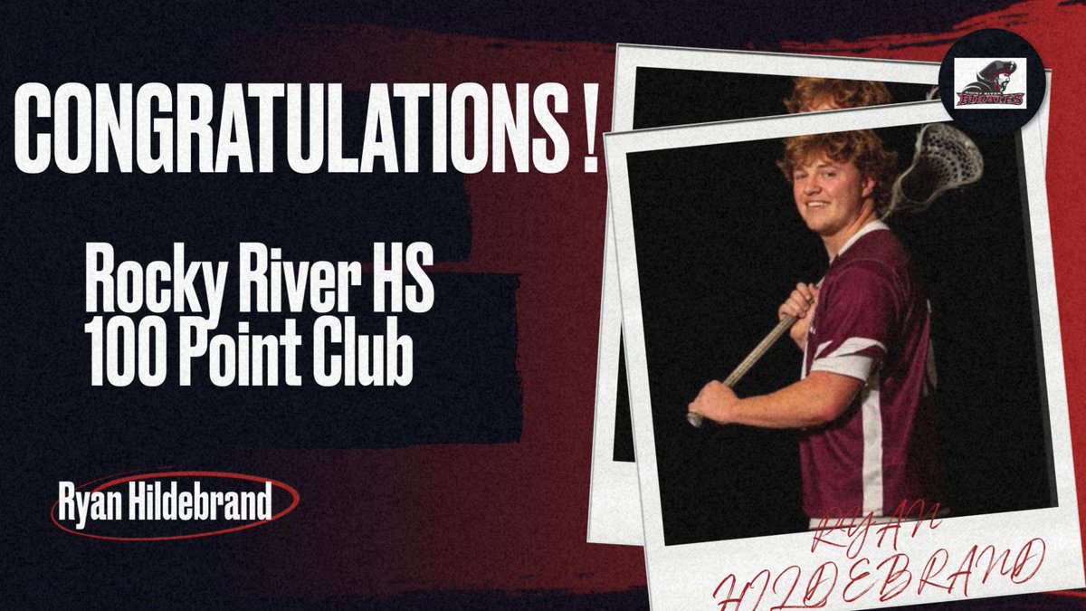 RockyRiverLax's tweet photo. Congratulations to Ryan Hidlebrand for hitting his 100th career point for the Rocky River Pirates!  More to come from Ryan with playoffs starting this Tuesday, before he heads to Lynchburg to continue his lacrosse career a the collegiate level. https://t.co/ZlQsy6pMxs