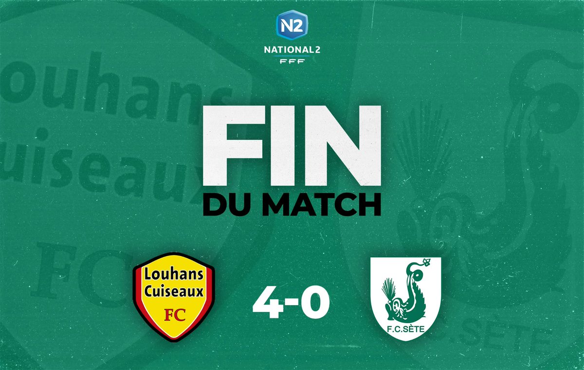 FCSete34's tweet image. 90&apos; ⏱️ Fin du match #National2