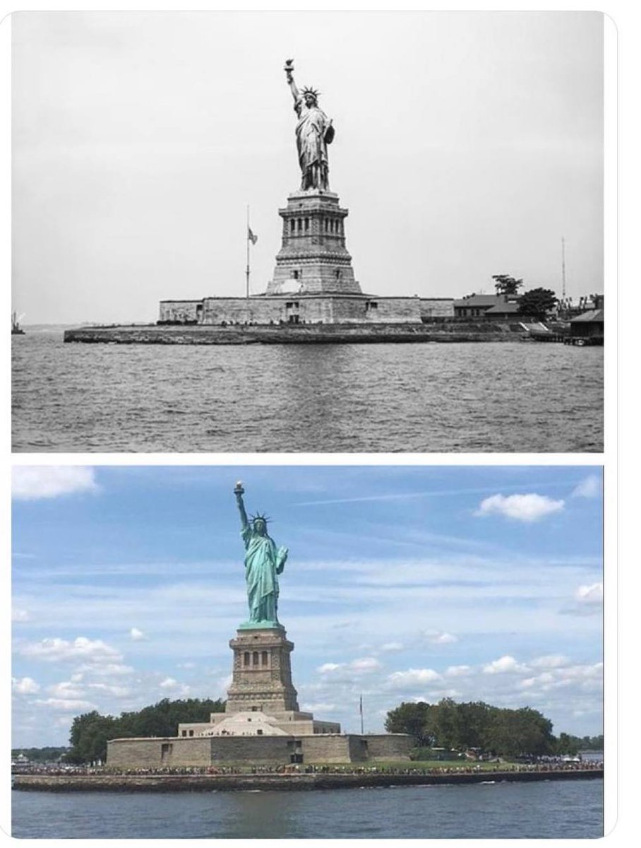 BaettigMarkus's tweet image. Zwischen den beiden Fotos liegen über 100 Jahre. Man kann den ständig steigenden Meeresspiegel sehr gut erkennen, oder nicht?