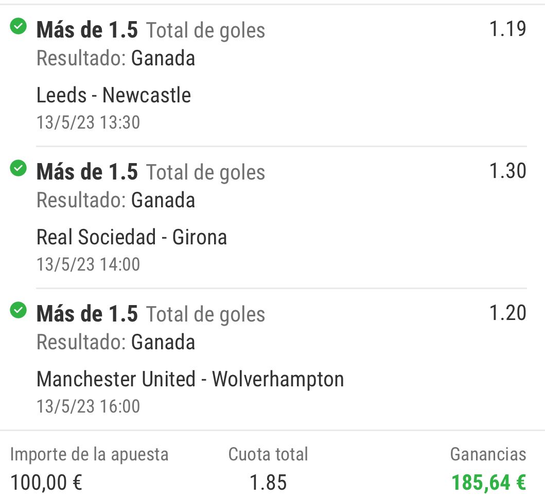 ✅✅✅✅✅✅✅✅✅✅✅
¡PLENO EN LAS OFICINAS PREMIUM!

+207€💰

🗣️Os avisamos de lo que teniamos guardado para este fin de semana y aquí tenéis vuestros 🎁

Nosotros seguimos sumando dinero para pegarnos unas 🏖️ como dios manda.