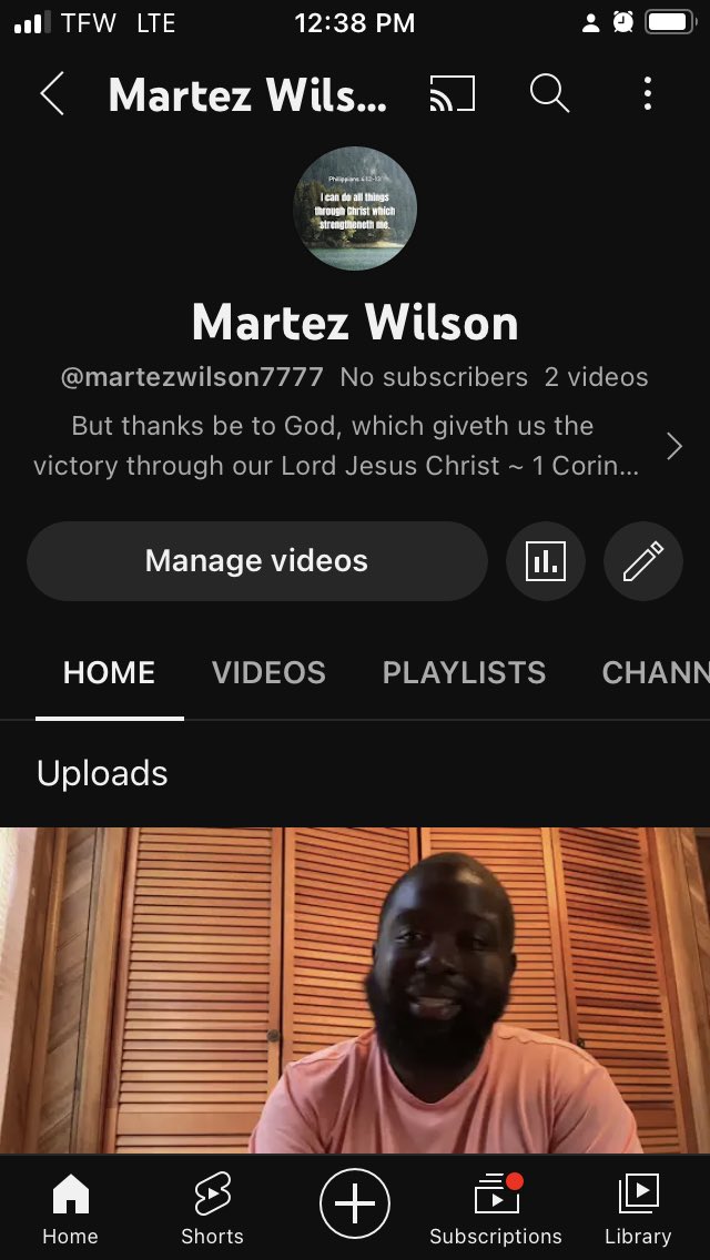 Yahweh bless you all here is my YouTube anyone is welcome to join 🙌🏿💙🕊️
