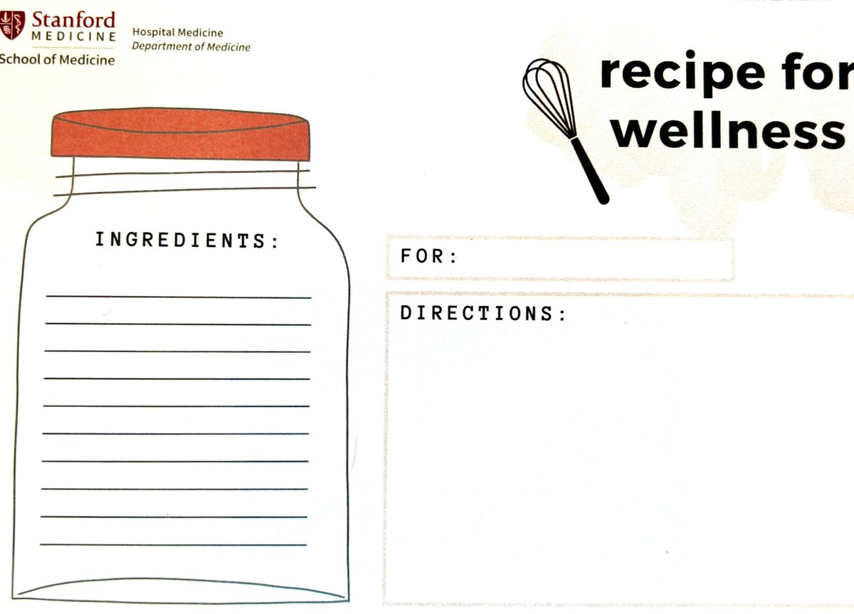 What’s the best recipe for wellness?
Getting your division together on a beautiful afternoon to cultivate culinary skills, learning how to navigate challenges we face as physicians, &amp; bonding over a delicious meal!#HospitalistWellness
<a href="/StanfordHospMed/">Stanford Division of Hospital Medicine</a> <a href="/StanfordDeptMed/">Stanford Department of Medicine</a>