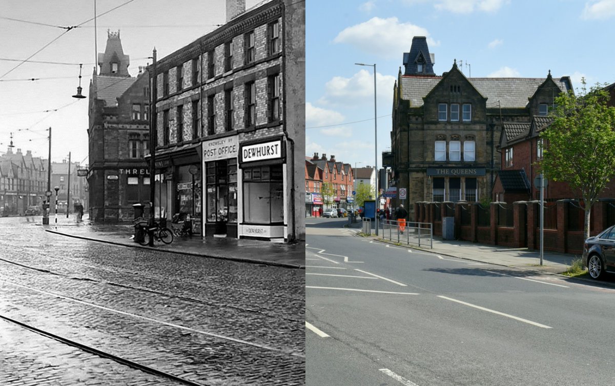 Liverpool Then and Now on Twitter "Knowsley Road, Bootle, 1940s and 2023"