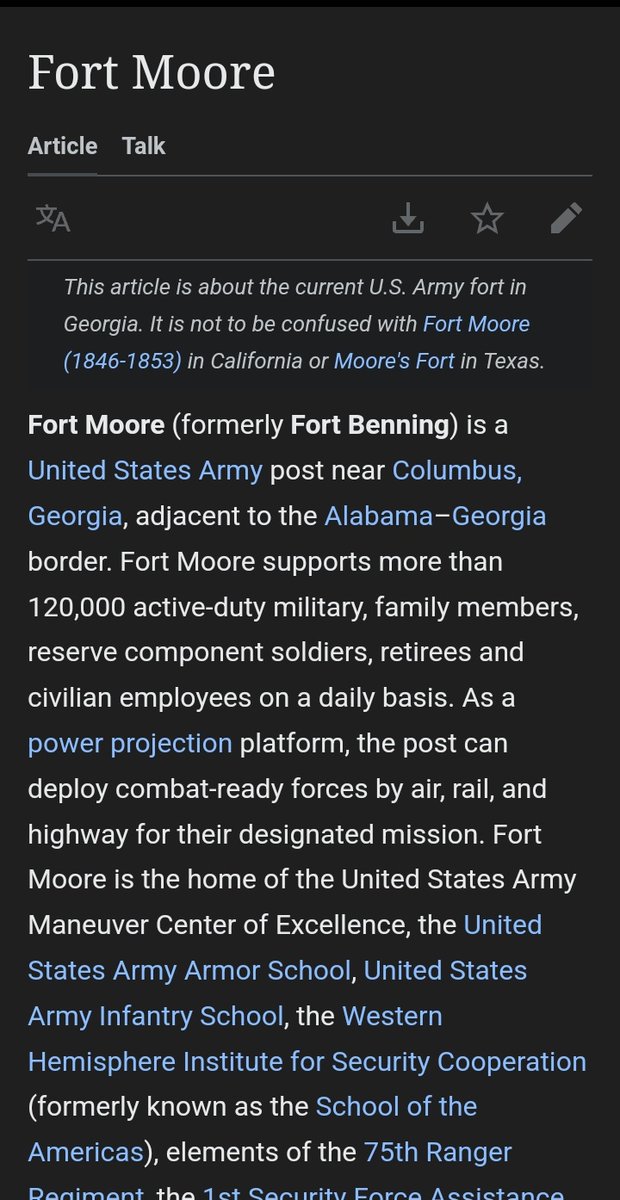 GIJOE6732's tweet photo. Well CRAP! It's official.
#FtBenning is now #FtMoore.
Stupid Woke Ass Morons!!! https://t.co/LWxcjPVyPv