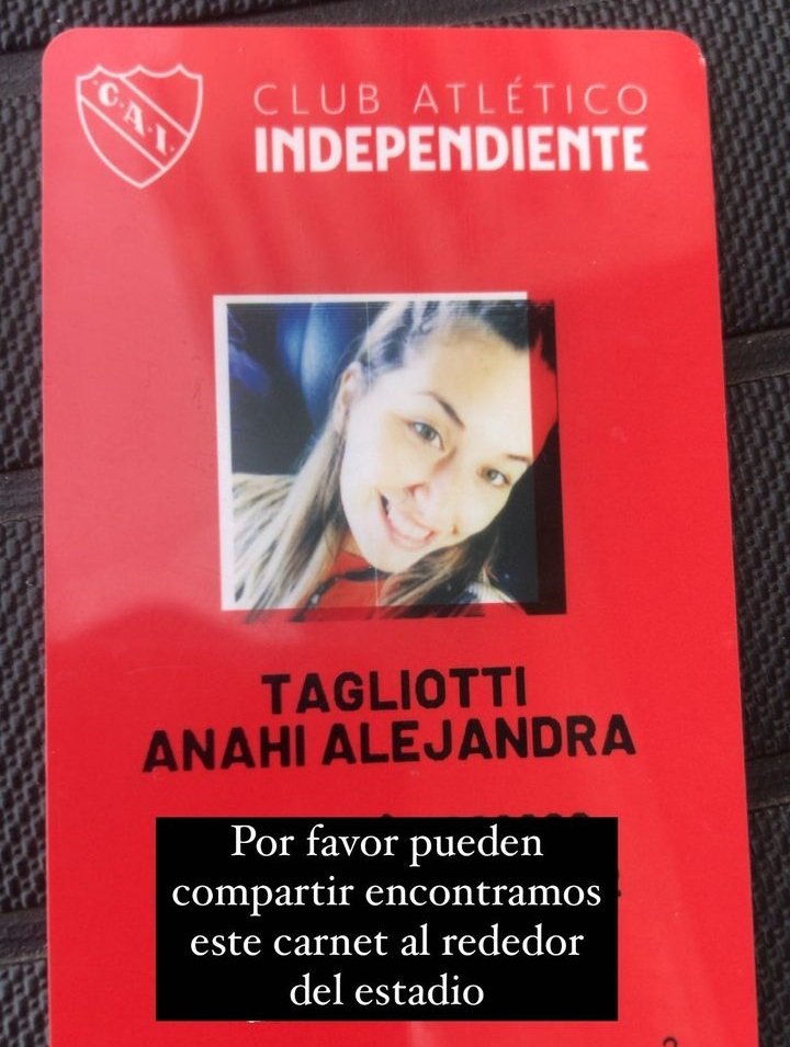 Encontramos este carnet cerca de la cancha Rt por favor 🙏🏽🇦🇹