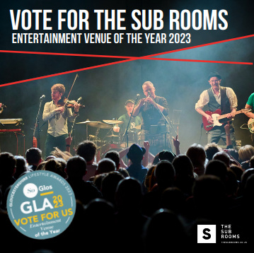 NOT LONG TO GO... voting for the @soglos awards closes soon, so please vote for the Sub Rooms if you've not done so already! Thank you ❤️ #soglos #gloucestershire #soglosawards #SGGLA