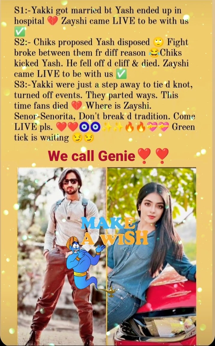 Requesting on behalf of #Aashiqana family, @khushidubey24k & @zaynibadkhan. ❤️❤️✨✨
#Zayshi come together live & complete the season-ending rite, please ❤️‍🩹❤️‍🩹
#Aashiqana4 
#Season4kabayega
#Yakki