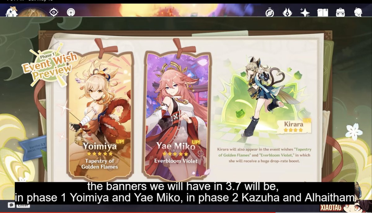 FilesFrisk's tweet photo. Next two banners in genshin! along with codes that are 100 primo each!!!! #Genshinlmpact #Alhaitham #kaveh #Baizhu #genshin #anime #animes #animegames #YaeMiko #KAZUHA #Kiara https://t.co/aHG4ef8hop