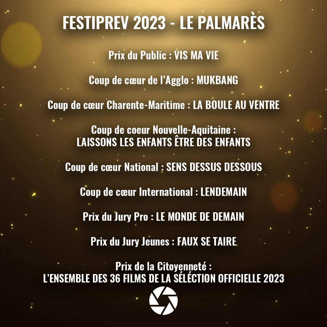 LE PALMARÈS FestiPREV 2023