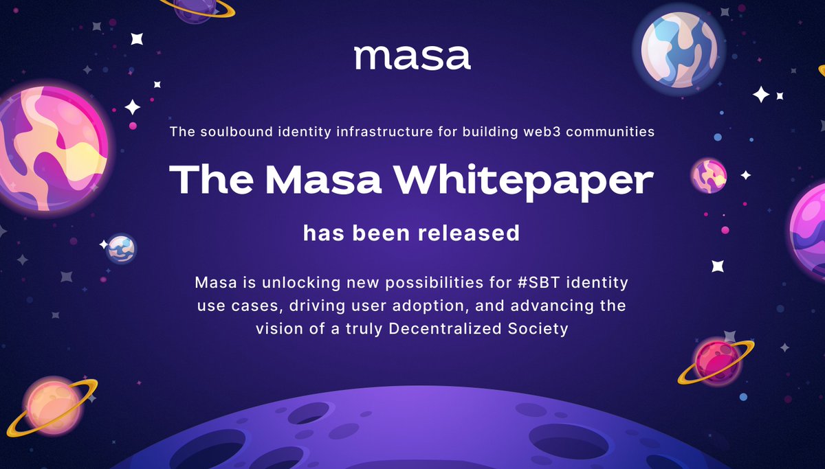 Wartask (π,π§‘) πΈ ππ(πΈ, πΏ) π₯· on Twitter: "π₯The Masa Whitepaper has been Wartask (π,π§‘) πΈ ππ(πΈ, πΏ) π₯· on Twitter: "π₯The Masa Whitepaper has been