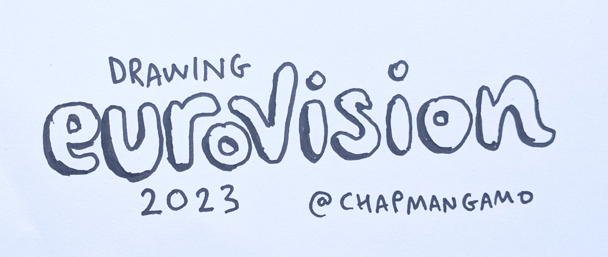 chapmangamo's tweet photo. Tweeting silly drawings of all the Eurovision acts, a thread 
#Eurovision https://t.co/NqM1dr1i8k