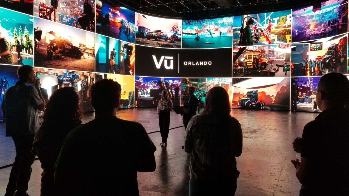 Terasynth's tweet photo. We were lucky enough to get a private tour with @UnrealEngine  of VU Studios, you've seen their tech in #Mandalorian. Discussed the virtual camera system they used in #UE, the same tech we used for the gyroscope driven laser designator in our #JTAC trainer prototype. https://t.co/tqxj8WHtJx
