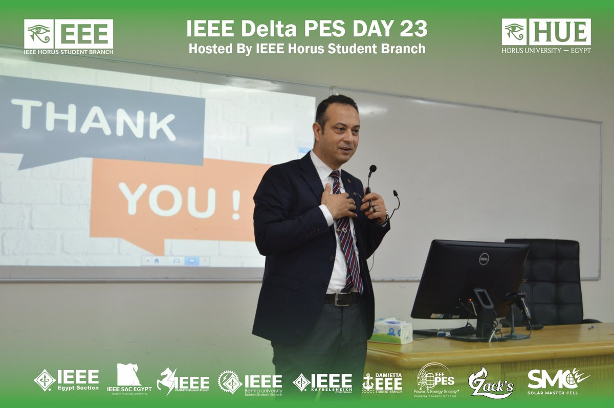 IEEEHUE's tweet photo. ููุทุงุช ู
ู ุงุณุชุถุงูุชูุง ูุญุฏุซ
IEEE PES Day Egypt - Delta Stop
ุงูุฐู ุฃูููู
ููู
ุงูุซูุงุซุงุก ุงูู
ูุงูู 9/5/2023 ุจุฌุงู
ุนุฉ ุญูุฑุณ - ู
ุตุฑ @HUE_eg ๐๐ธ.
#IEEE_HUE
#IEEEPES
#IEEEPESDAY https://t.co/T9FoPEe7Vq