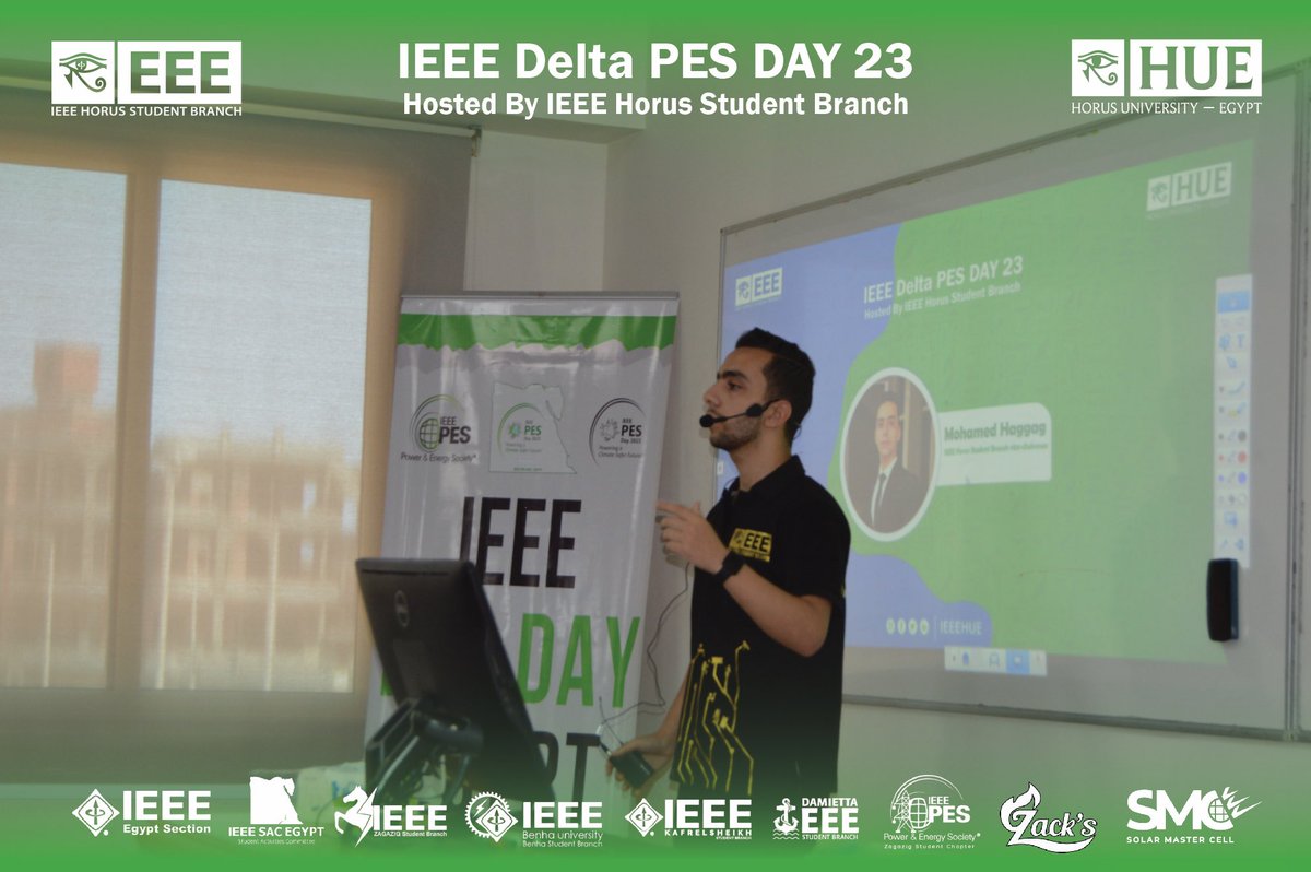 IEEEHUE's tweet photo. ููุทุงุช ู
ู ุงุณุชุถุงูุชูุง ูุญุฏุซ
IEEE PES Day Egypt - Delta Stop
ุงูุฐู ุฃูููู
ููู
ุงูุซูุงุซุงุก ุงูู
ูุงูู 9/5/2023 ุจุฌุงู
ุนุฉ ุญูุฑุณ - ู
ุตุฑ @HUE_eg ๐๐ธ.
#IEEE_HUE
#IEEEPES
#IEEEPESDAY https://t.co/T9FoPEe7Vq