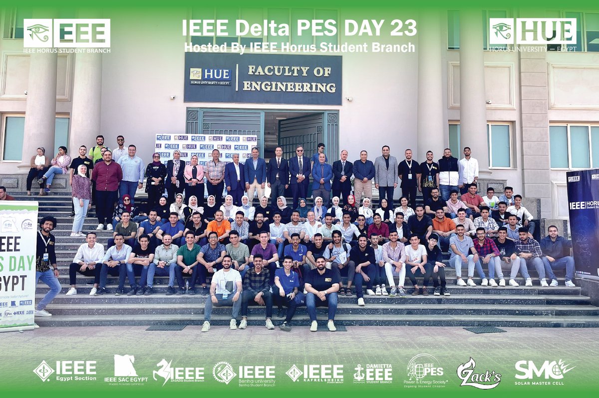 IEEEHUE's tweet photo. ููุทุงุช ู
ู ุงุณุชุถุงูุชูุง ูุญุฏุซ
IEEE PES Day Egypt - Delta Stop
ุงูุฐู ุฃูููู
ููู
ุงูุซูุงุซุงุก ุงูู
ูุงูู 9/5/2023 ุจุฌุงู
ุนุฉ ุญูุฑุณ - ู
ุตุฑ @HUE_eg ๐๐ธ.
#IEEE_HUE
#IEEEPES
#IEEEPESDAY https://t.co/T9FoPEe7Vq