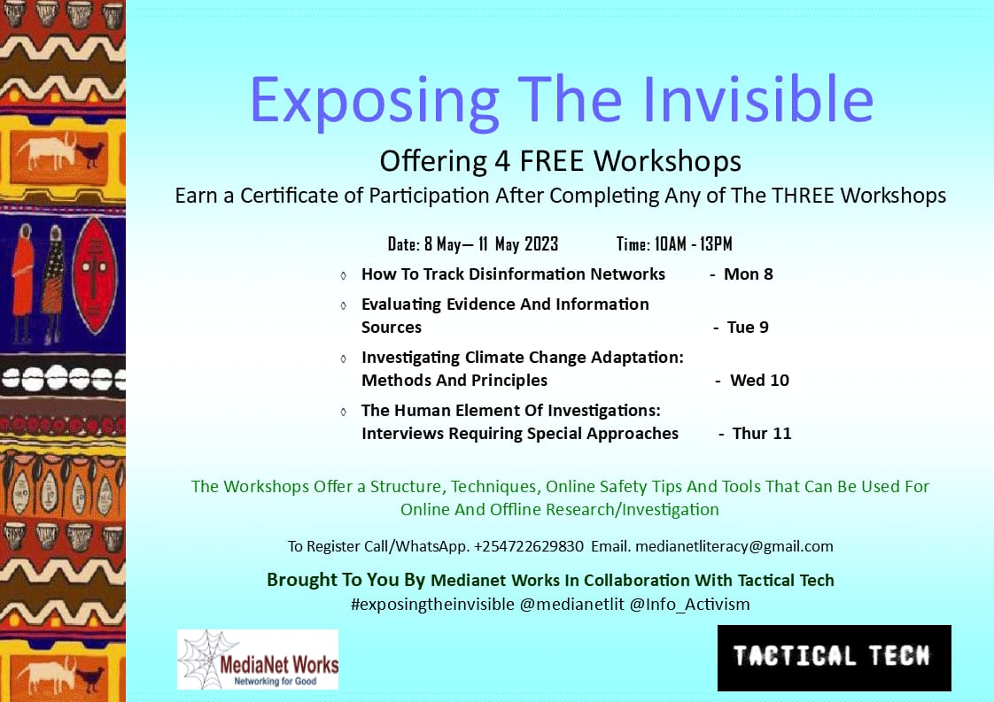 Got to attend a very informative workshop by MediaNet Works and ISOC Kenya from Mon this week. I'd like to thanks MediaNet Works for the quality content👍.Learnt alot! Kudos! 🤝