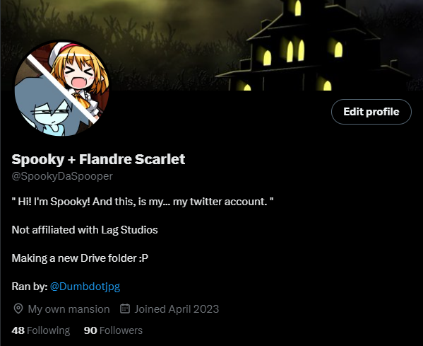 SpookyDaSpooper's tweet photo. // Holy, 90 followrs

// First of all thank you so much and uhhh

// Drop 'em pngs or drives !! Banner time !! https://t.co/9RejpBFjLB