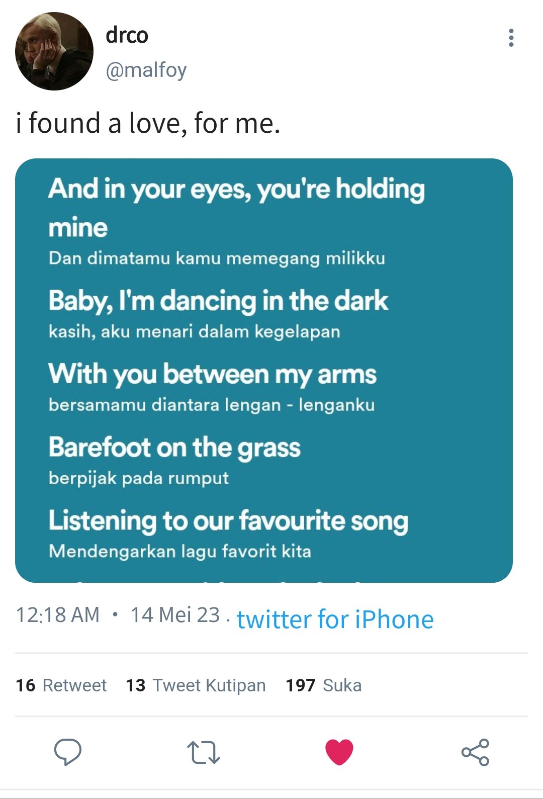 Adudu on twitter 04 ini twt nya harry sebelum ngechat draco https