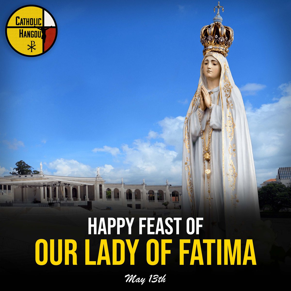 CatholicHang's tweet photo. May Our Mother's love for her children create a generation of Saints and deepen our contemplation of the divine. Our Lady of Fatima, pray for us! https://t.co/stLO0rOteX