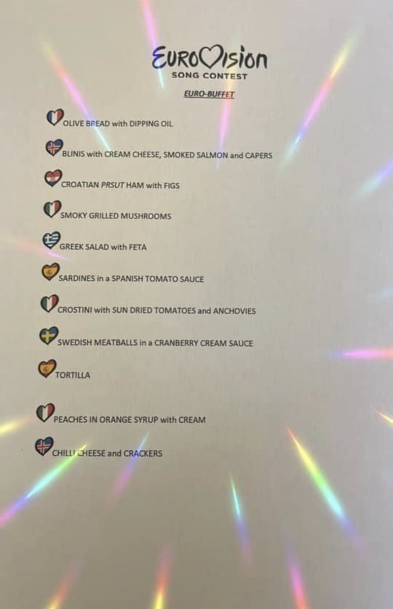 uninanni's tweet photo. #Eurovision2023 @FoodPornPhotos #eurobuffet @bbceurovision @Eurovision #Foodie @Rylan #Eurovision https://t.co/aDUQtq0EzI