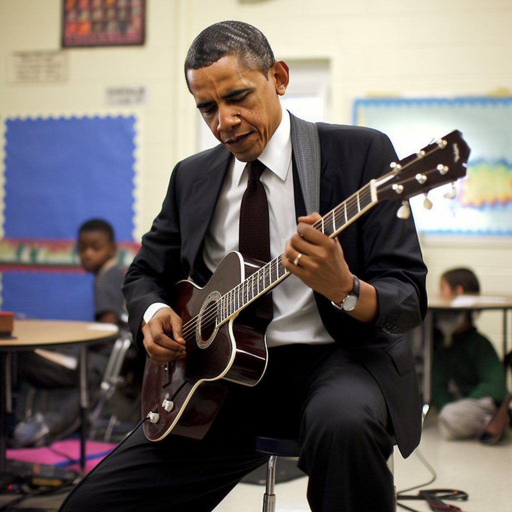 Obama guitarna
#midjourney #AIart #artificialbands