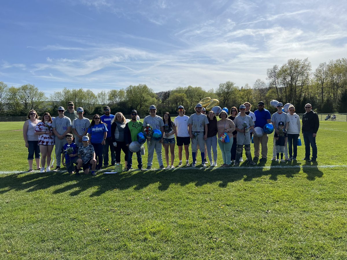 deisel68's tweet photo. Congrats to all the baseball and softball seniors who celebrated #SeniorNight this week. @patwight11 @Mary_Keesler3 @CubaVarsityBase #RebelPride #mycrcs https://t.co/ekBGT0y5EV