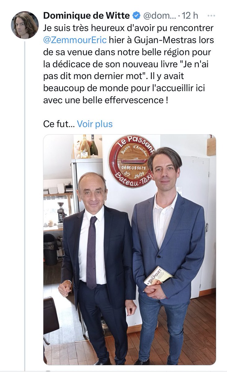 LadyGuedin on Twitter "Zemmour a rencontré JeanBaptiste Emmanuel