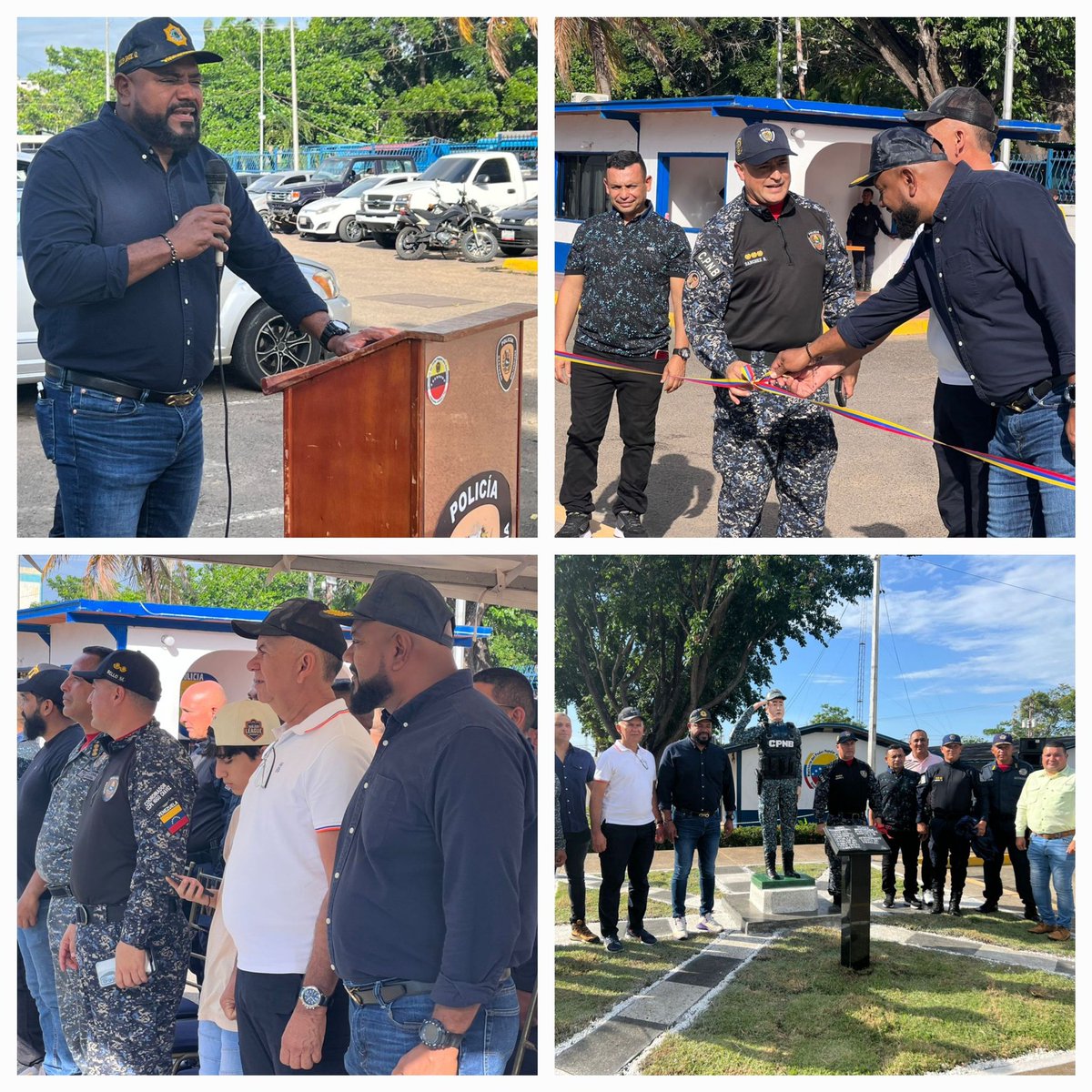 Roy_PsuvOficial's tweet photo. #Guayana acompañamos a la familia de la policía nacional Bolivariana en un sencillo pero emotivo acto en la inauguración de la plaza del policía, en la Base de la REDI Guayana "Hugo Rafael Chávez Frías" somos un solo Gobierno! @amarcanopsuv @OviedoPSUV @ElioEstrada18 https://t.co/fxbb3D8CNh