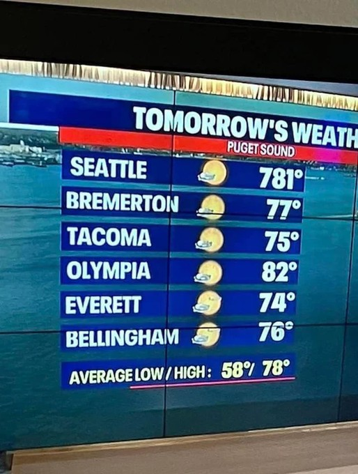 thorpe_schuyler's tweet photo. #ConfusingWeatherForecasts
Welcome to #Seattle: Where "getting baked" in the Pacific Northwest takes on a whole new meaning. https://t.co/Q95LL1RYB3