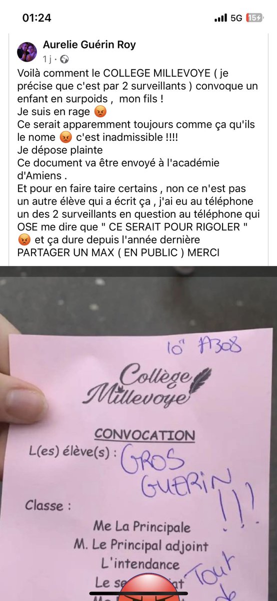 MargoFnz's tweet photo. Honteux j’ai pas les mots #academieAmiens https://t.co/8MDW7nT8am