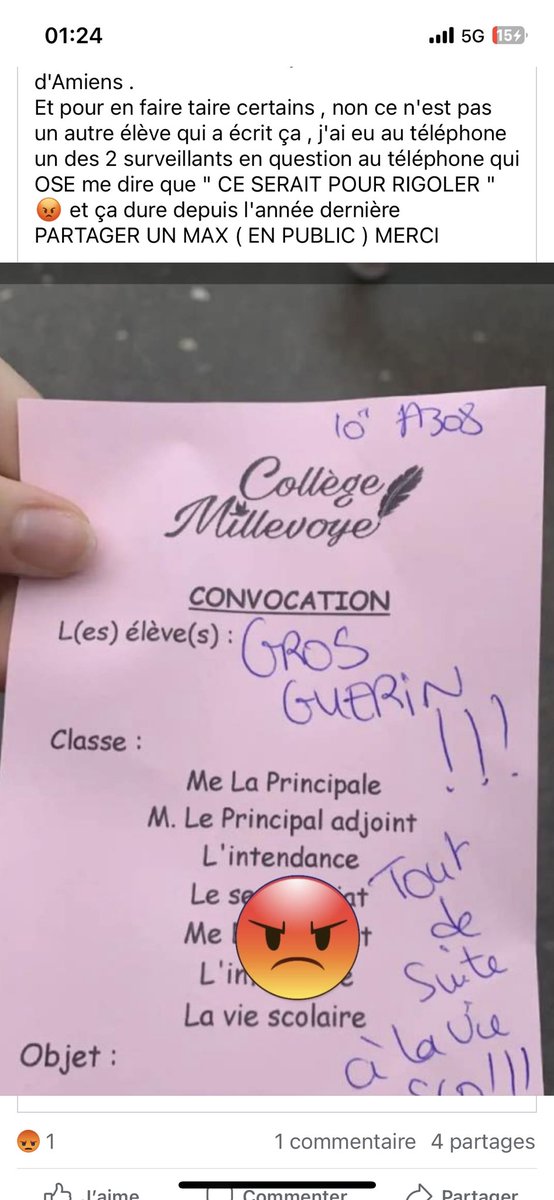 MargoFnz's tweet photo. Honteux j’ai pas les mots #academieAmiens https://t.co/8MDW7nT8am