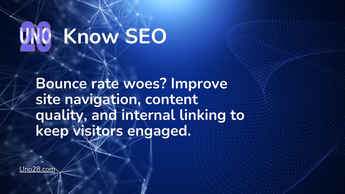gcman105's tweet photo. Bounce rate woes? Improve site navigation, content quality, and internal linking to keep visitors engaged. https://t.co/dbwyGTCejc https://t.co/kQTpa8Ll2W
