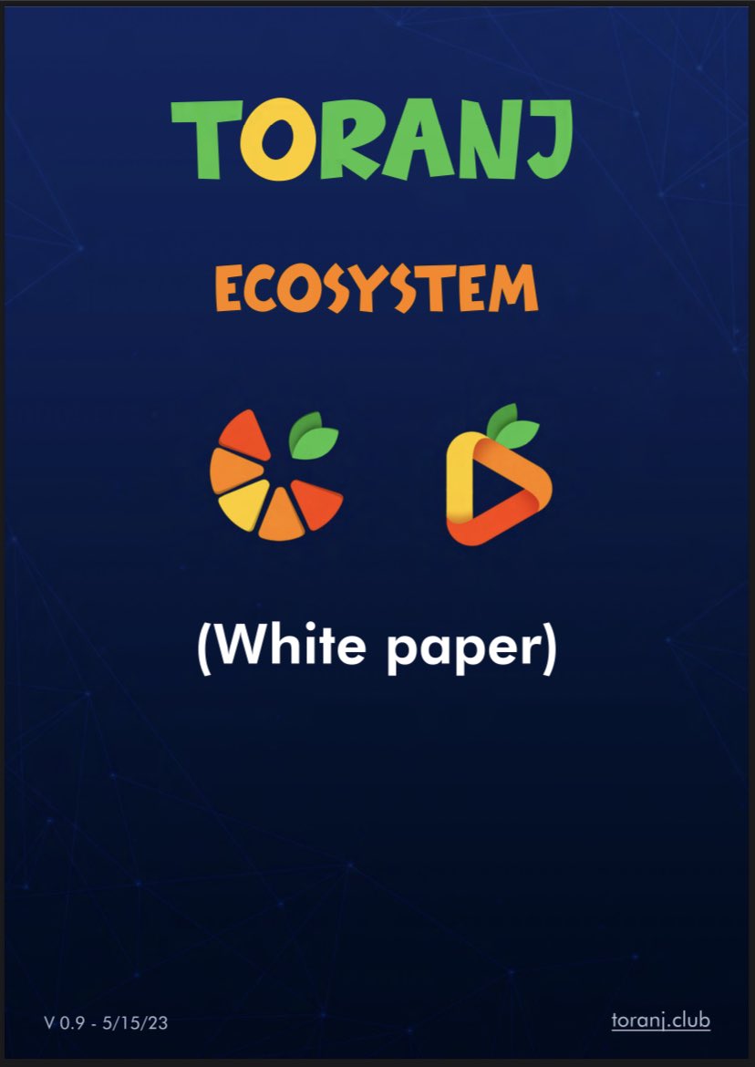 toranjtoken's tweet photo. 📣 $Tor token white paper was published:
https://t.co/TBHUOeCYS1
📞 To answer your questions:
https://t.co/Y98kuvVwbV https://t.co/Yor41jr0Rs