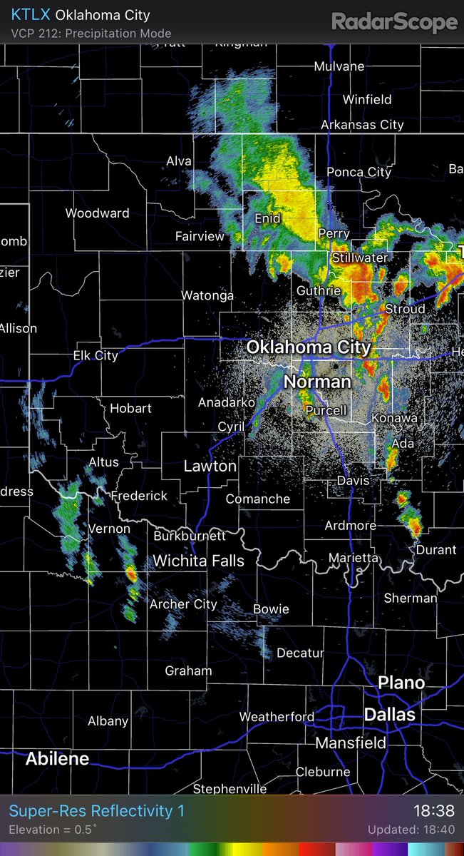 NWS Norman on Twitter "642pm Continuing to monitor storms across