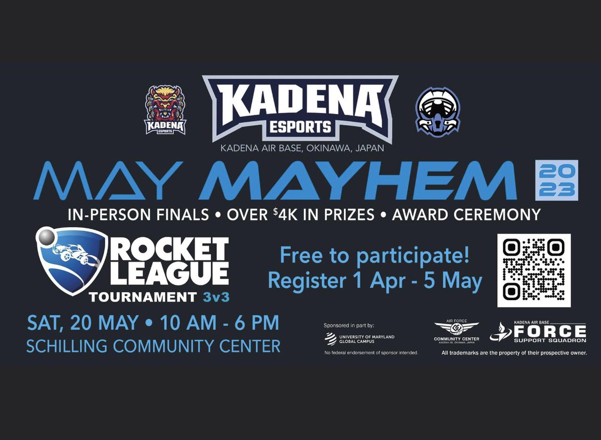 KadenaESports's tweet photo. LADIES AND GENTLEMEN

Fill up your gas, change your tires and get ready to leave the pit because in less than 2 hours Day 2 of May Mayhem Qualifies will resume. 

Matches start at 1000(JST) at https://t.co/8R1TsuIr5w https://t.co/tuCC95qyDI
