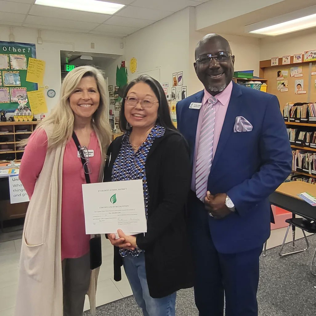 Dr. Antoine Hawkins (@esdsupt) on Twitter photo Celebrating 35 years of service, Chris Quick, Judy Bravo, & Kris Tamashiro-Leon made a lasting impact in the lives of our <a href="/EvergreenESD/">EvergreenESD</a> students. TY for working tirelessly to ensure the success & safety of our students. #DrAntoineHawkins #ESDSuperintendent #ESDTheGoldStandard Celebrating 35 years of service, Chris Quick, Judy Bravo, & Kris Tamashiro-Leon made a lasting impact in the lives of our <a href="/EvergreenESD/">EvergreenESD</a> students. TY for working tirelessly to ensure the success & safety of our students. #DrAntoineHawkins #ESDSuperintendent #ESDTheGoldStandard