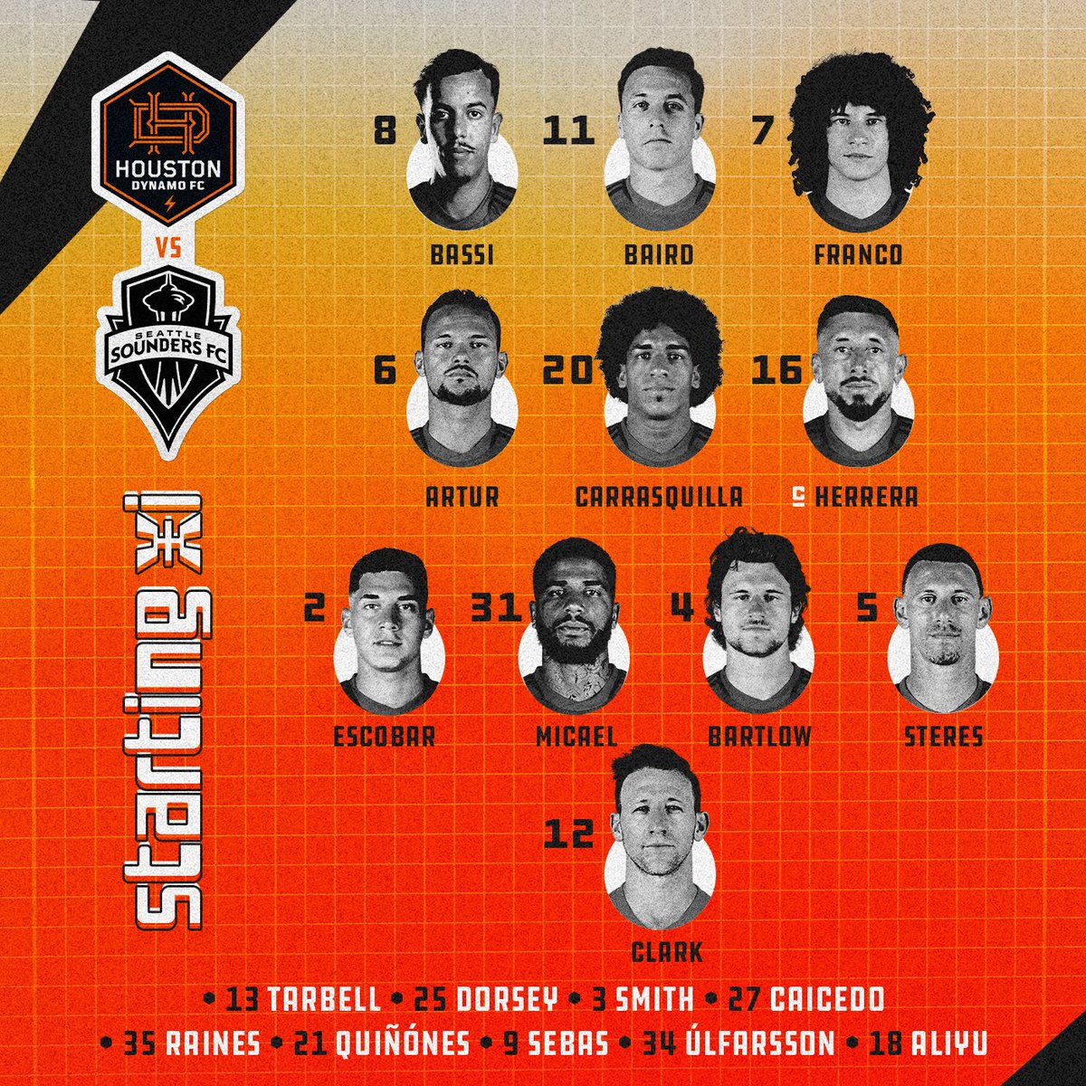 Houston Dynamo FC on Twitter: "Houston, here’s your starting XI to take