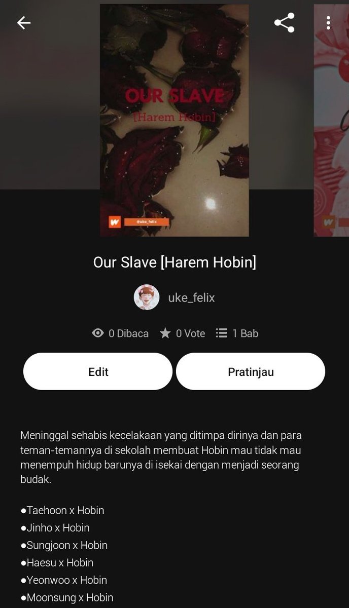 rivaere_bcp's tweet photo. —Hobin harem Book wattpad—
🔞Our Slave🔞
https://t.co/ShWpNkTAdI
#taehoon #Sungjoon #Jinho #244 #Wattpad #promotion #Yeonwoo #Haesu #Moonsung #hobin #howtofight #BXB #nsfwtw #NSFW https://t.co/D7hRaf43Nk