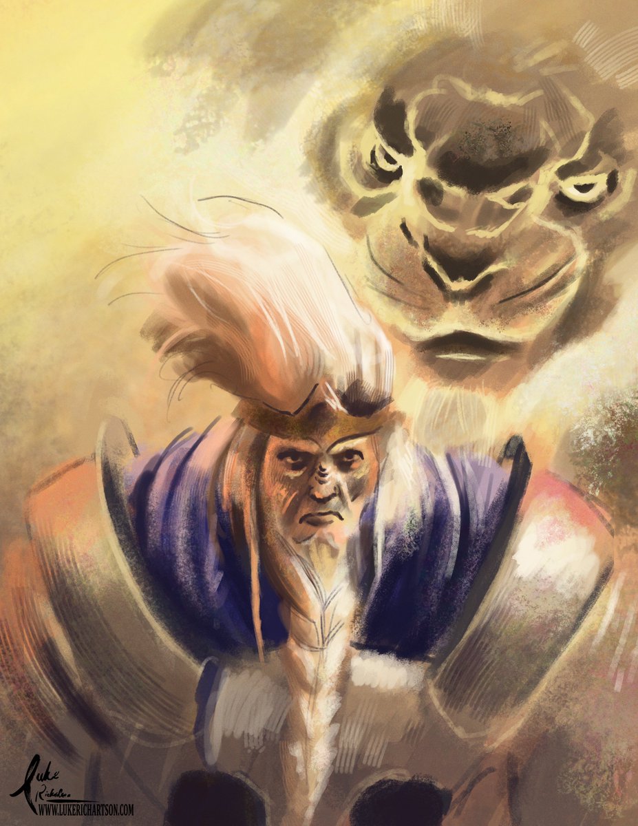 LukeRichARTson's tweet photo. Godfrey is such a badass in Elden Ring! I think I might have messed up a little with his hair but maybe he's just having a bad hair day 😅 Haha!

But yeah what do you think of this one hour piece? And also who should I draw next? #EldenRing #fantasy #fantasyart #pnkxfam https://t.co/0RdEBgMqua