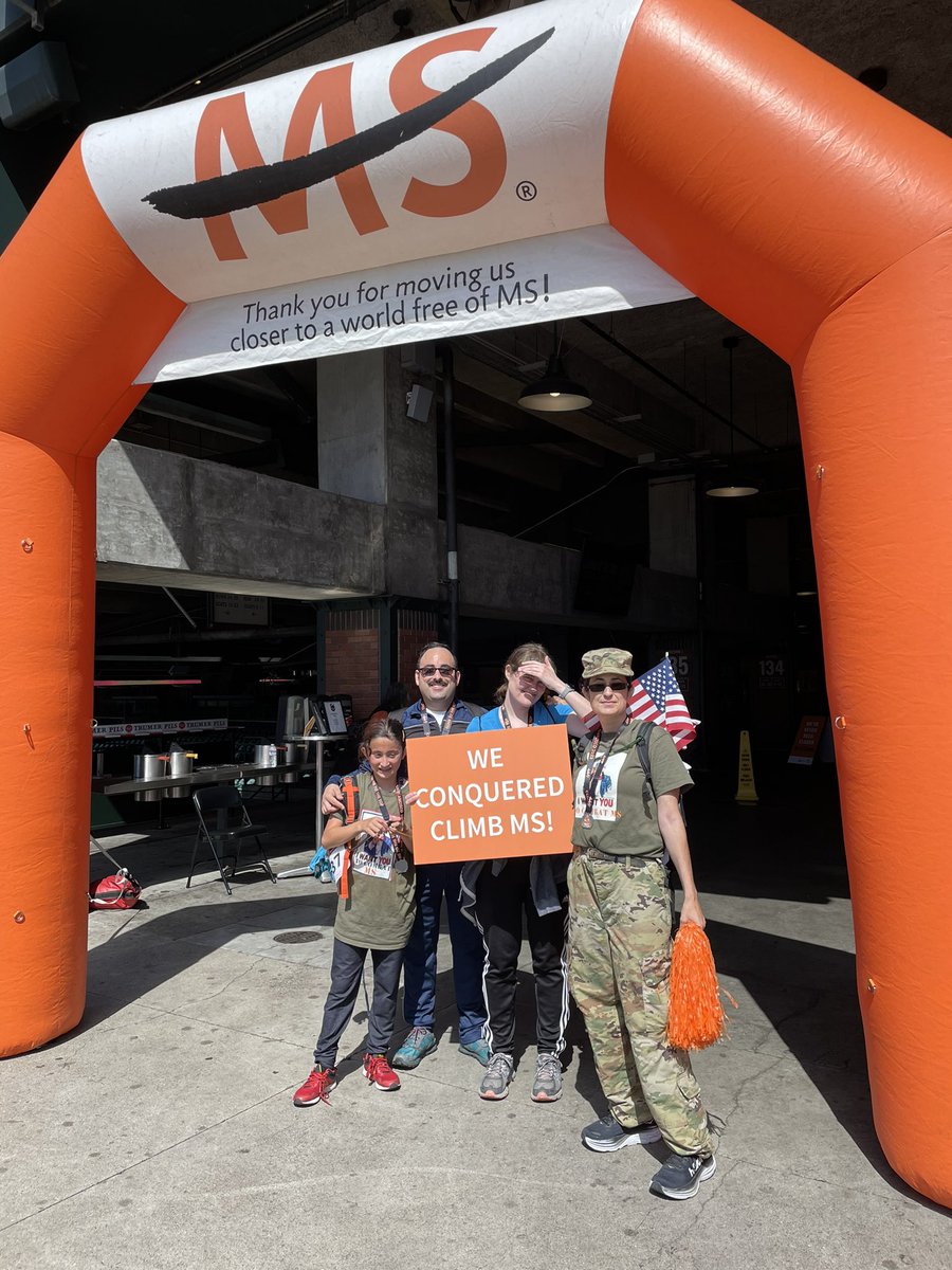 mssociety's tweet photo. Climb MS: San Francisco was today! What was it conquering the steps of Oracle Park? 👇 https://t.co/FyYXD6jMBB