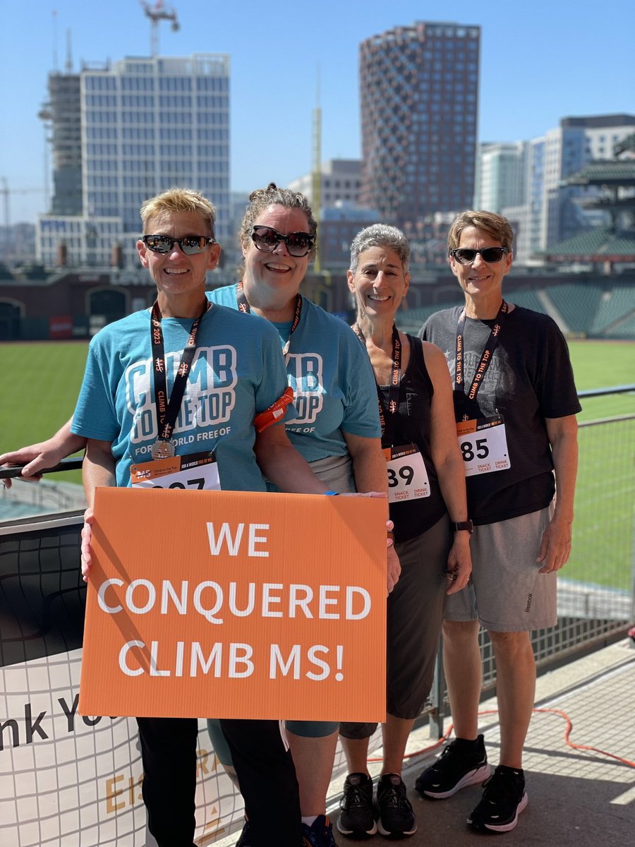 mssociety's tweet photo. Climb MS: San Francisco was today! What was it conquering the steps of Oracle Park? 👇 https://t.co/FyYXD6jMBB