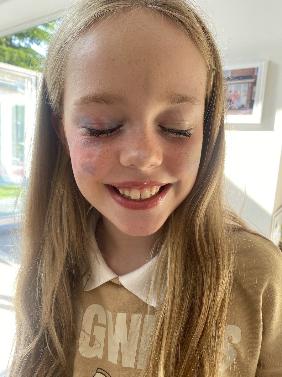 <a href="/Eurovision/">Eurovision Song Contest</a> we loved visiting Liverpool today to soak up the amazing, vibrant atmosphere and our now settling down ready to watch the final on tv with flags on our faces thanks to my clever little make up artist 🌈🇬🇧🏴󠁧󠁢󠁥󠁮󠁧󠁿🏳️‍🌈🇺🇦