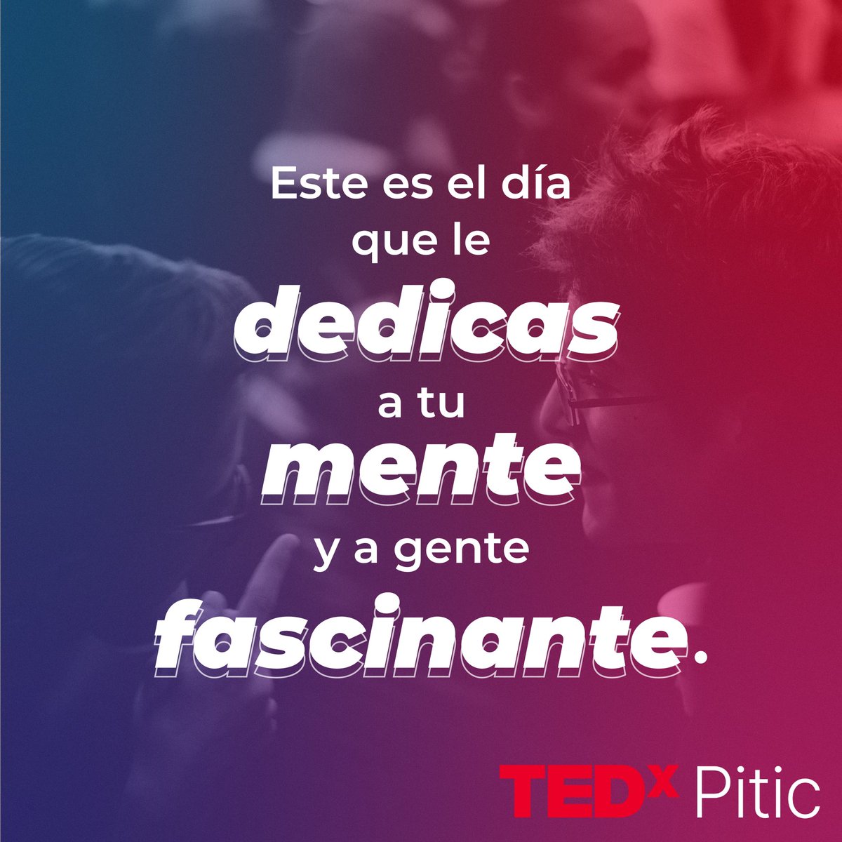 Hoy nos vemos a las 4 PM en la Casa de la Cultura. Aún puedes adquirir tus boletos en eventbrite.com/e/tedxpitic202…