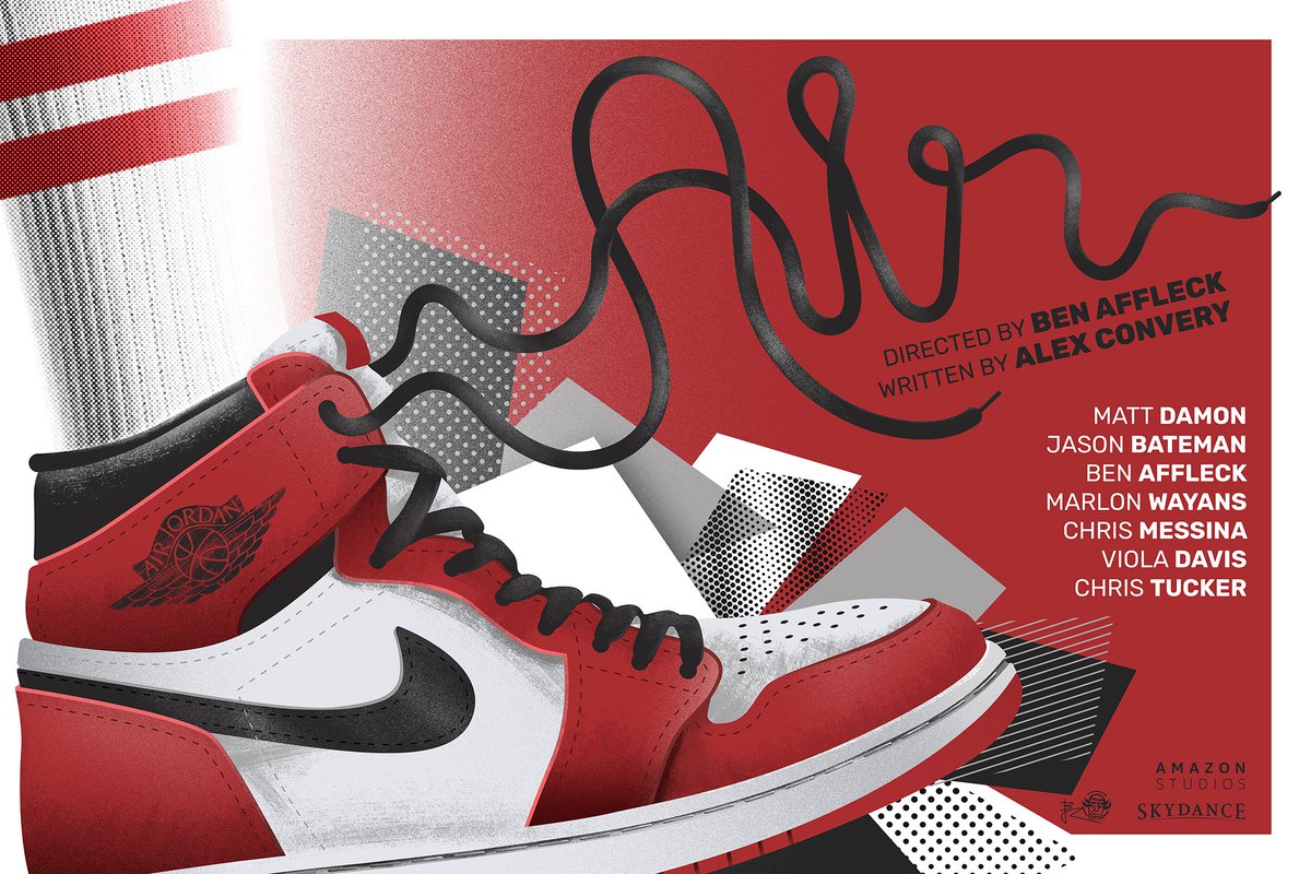 jbroux_jibax's tweet image. Hier (12 mai) est sorti @airmovie 🏀 @BenAffleck
on @AmazonStudios
#AlternativeMoviePoster by JB Roux - jibax.fr
#airmovie #amazonstudio @AmazonStudios @violadavis #michaeljordan #nike #airforce #movieposter  #alternativemovieposters