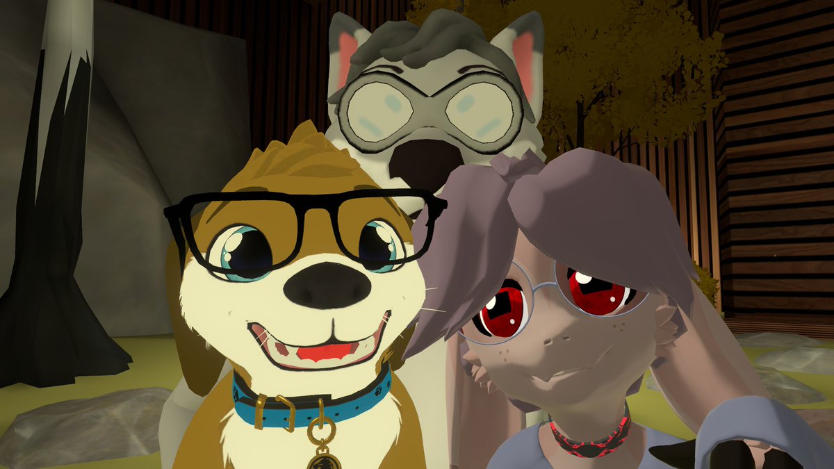 st_dingus's tweet photo. For lack of content, enjoy a pic of my friends and I. Hoping to get a little more active soon, work had been doing a number on me as of late. 

#VRC https://t.co/jrJa8gIiES