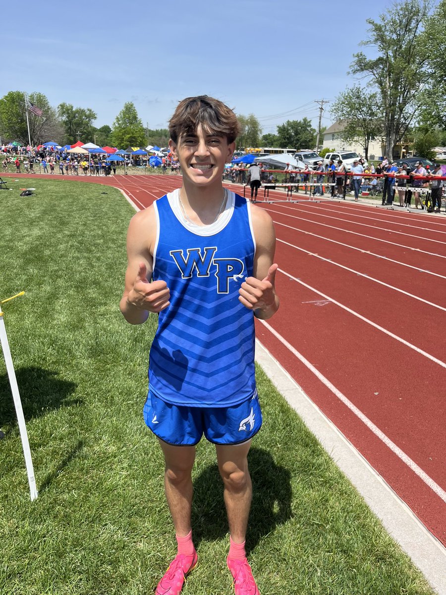 TF_BluejaysWP's tweet image. Jonah McGivern hits the straight away in seventh of the 400 m dash and finishes in 4th to advance to state. New PR of 51.47 #underdog #secondgear