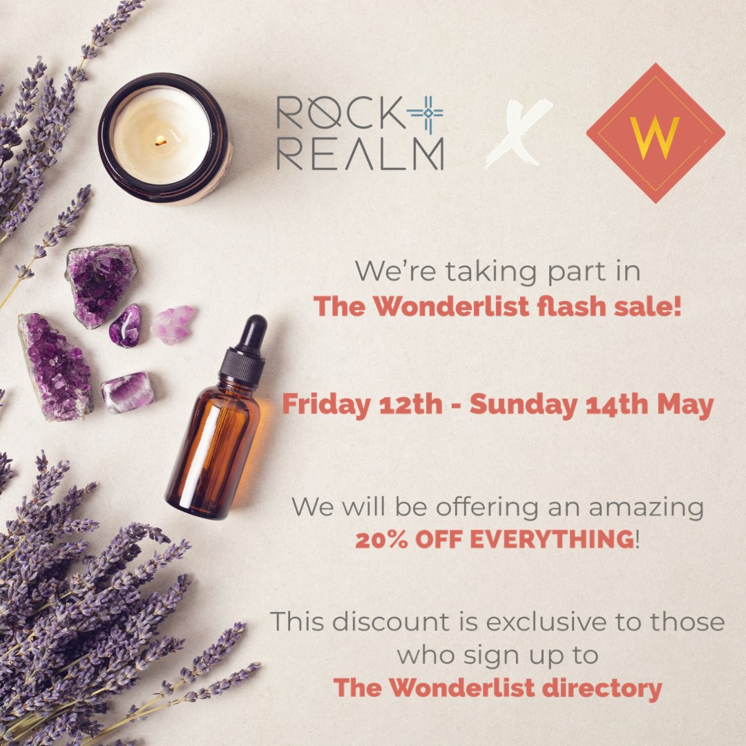 rockandrealm's tweet photo. Sign up to The Wonderlist for your exclusive 20% discount code:

https://t.co/ZW6yWlaxzG

Offer ends at midnight Sunday!

#Crystal #crystalsale #SmallBusinessSaturday #thewonderlist #crystalshopuk #Norwich #crystalhealing https://t.co/msjoxw5Ijc